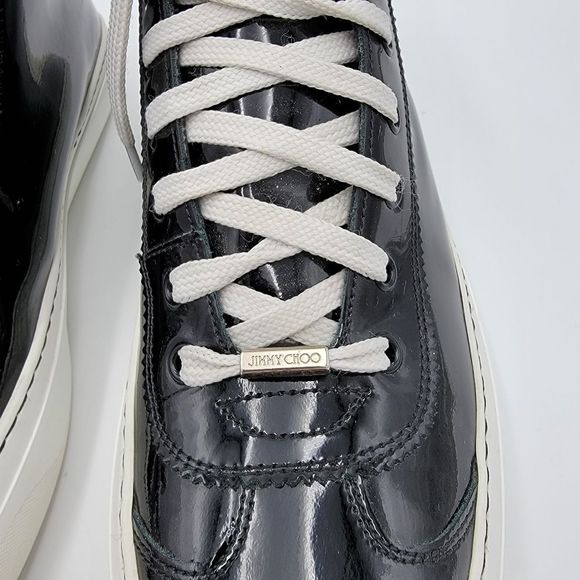 Jimmy Choo Patent Leather High Top Sneakers Black 42.5 main image 10